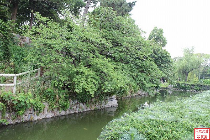 神戸城 水濠 城の外周を囲む水濠