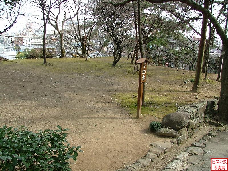 松坂城 表門 表門右手の櫓跡