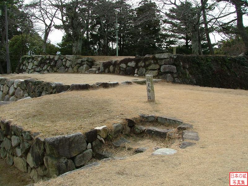 Matsusaka Castle The ruins of Tekimi turret (Main enclosure)