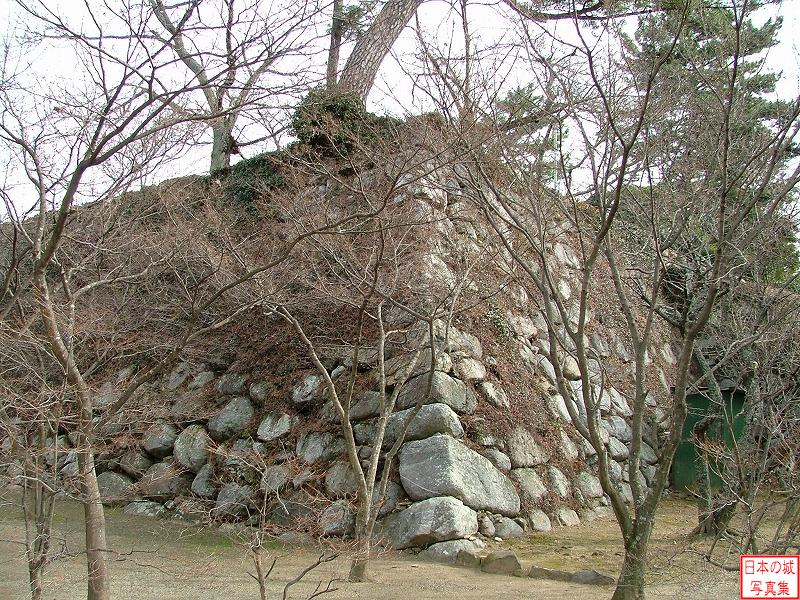 松坂城 角櫓跡～鐘の櫓跡 天守跡の石垣
