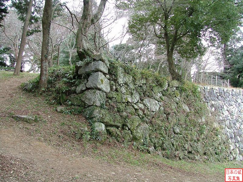 田丸城 二の丸 二の丸入口付近の右手の石垣