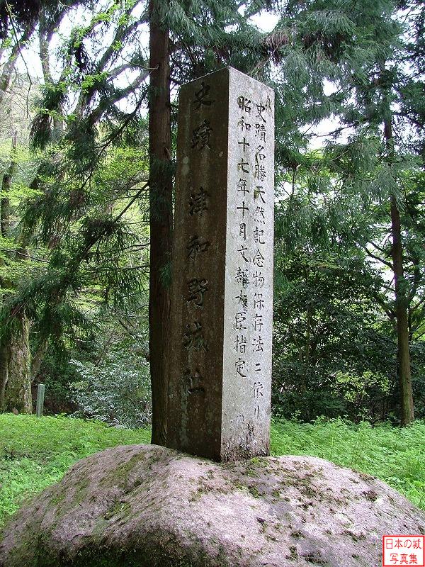 史蹟・津和野城址の石碑