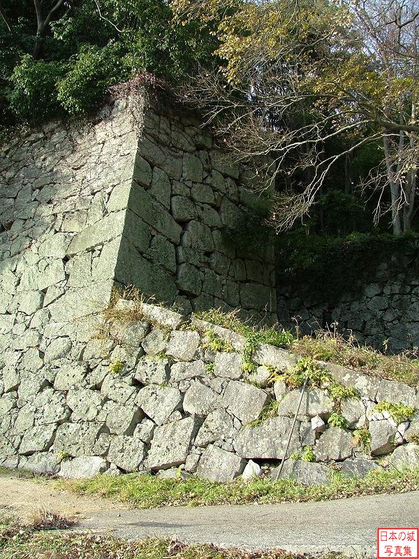 松山城 二の丸奥 二の丸最奥の石垣