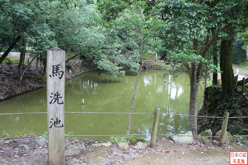 松江城 水手門跡 水手門外にある馬洗池