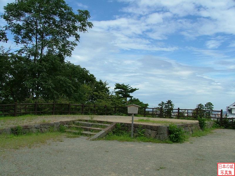 金沢城 本丸 本丸北西角にある戌亥櫓跡。戊亥櫓は二重の櫓であったが、1759年に焼失した。