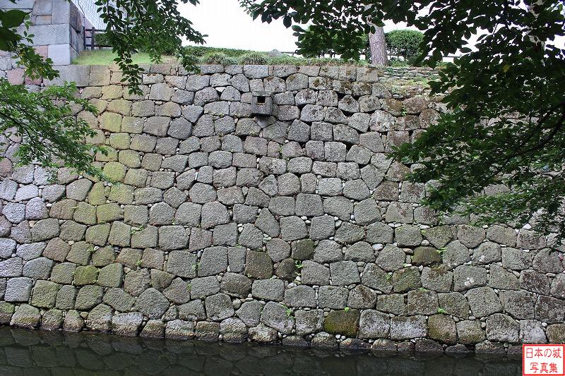 Kanazawa Castle Stone wall of North side of Second enclosure