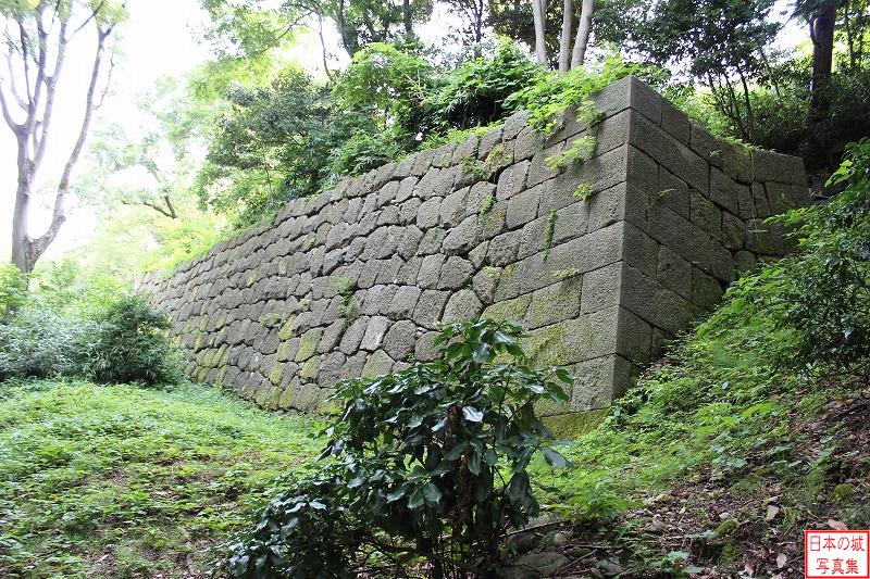 金沢城 薪の丸石垣 薪の丸東側の石垣