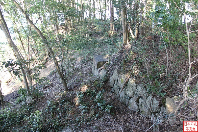 新宮城 松の丸 残存する石垣