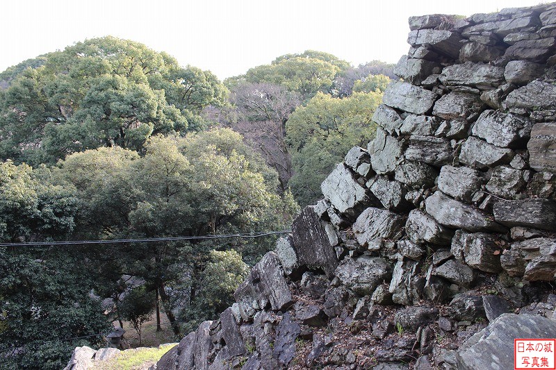 和歌山城 松の丸 左手の石垣