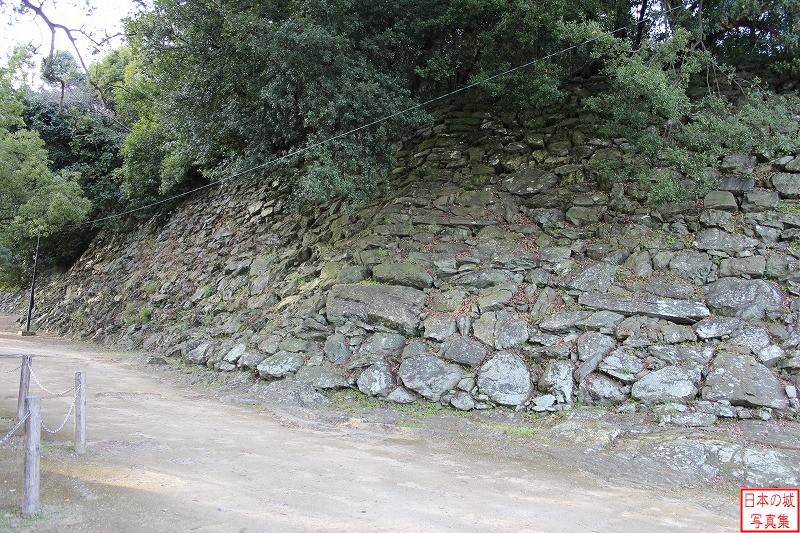 和歌山城 松の丸 松の丸右手石垣