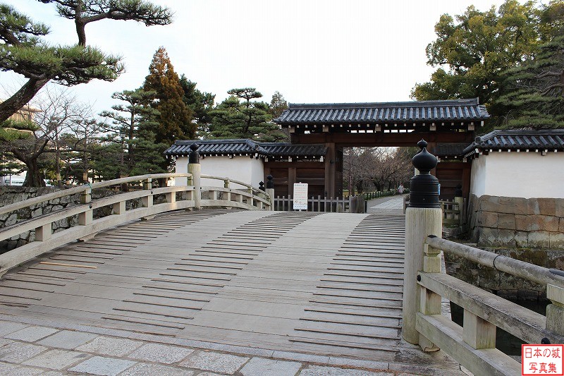 和歌山城 大手門・一の橋 大手門前の一の橋