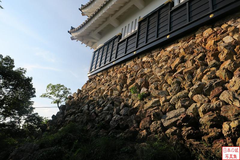 Gifu Castle Stone wall of Main tower