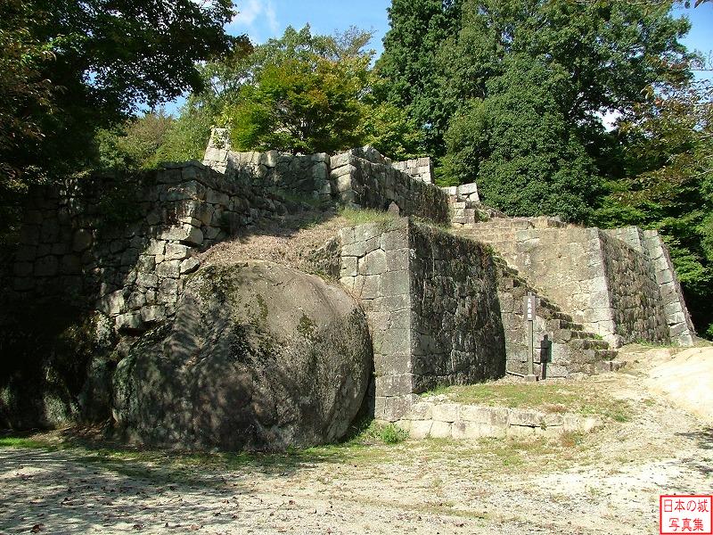 Naeki Castle The ruins of big turret (Third enclosure)