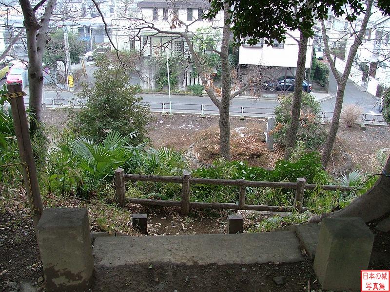 川越城 富士見櫓跡 富士見櫓跡から城外側の眺め