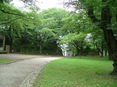 岩出山城 本丸のようす