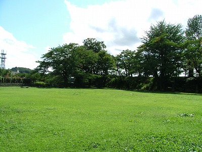 白河小峰城 本丸内のようす