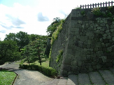 白河小峰城 清水門前の石垣