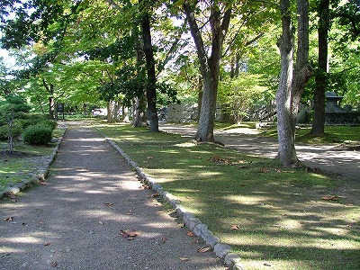 盛岡城 二の丸のようす