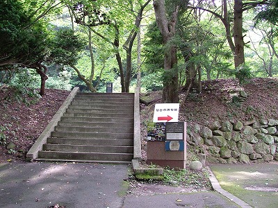 仙台城 巽門跡のようす