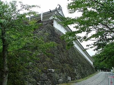 白石城 本丸大手門を見上げる