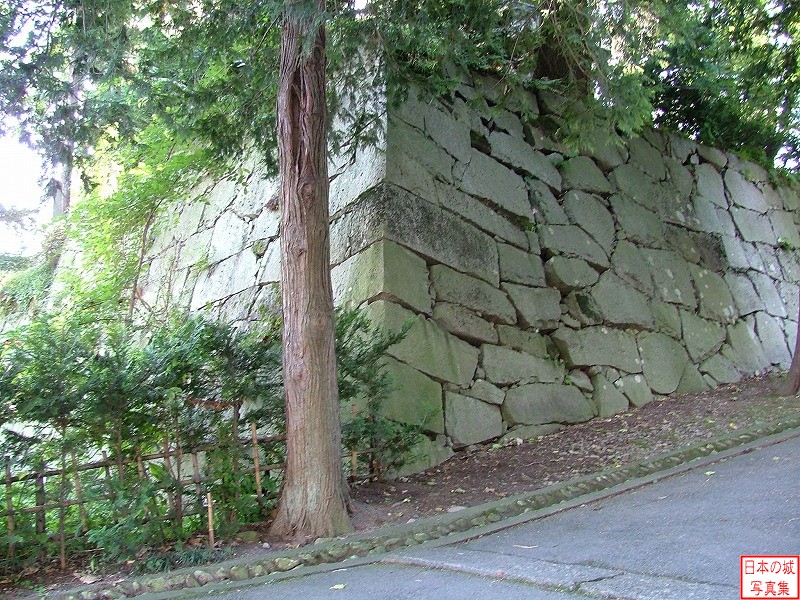三の丸入口の石垣