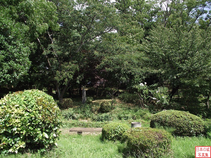 福島城 福島城 二の丸跡御外庭のようす