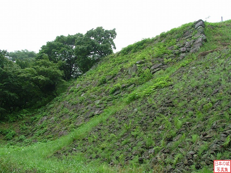 Nihonmatsu Castle Big stone wall and double stone wall