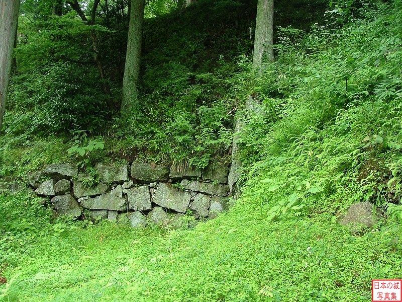 二本松城 搦手門 搦手門そばの石垣