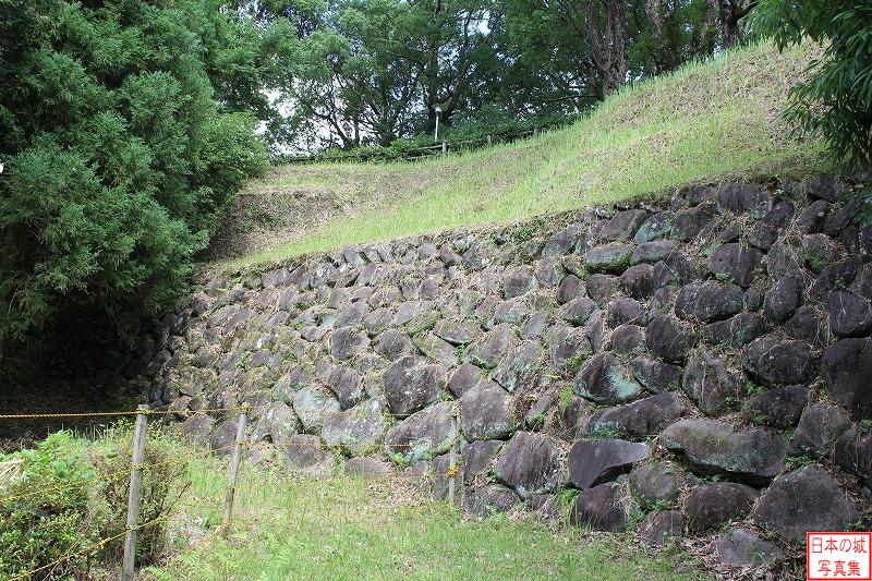 Kurino Castle Stone wall of Main enclosure