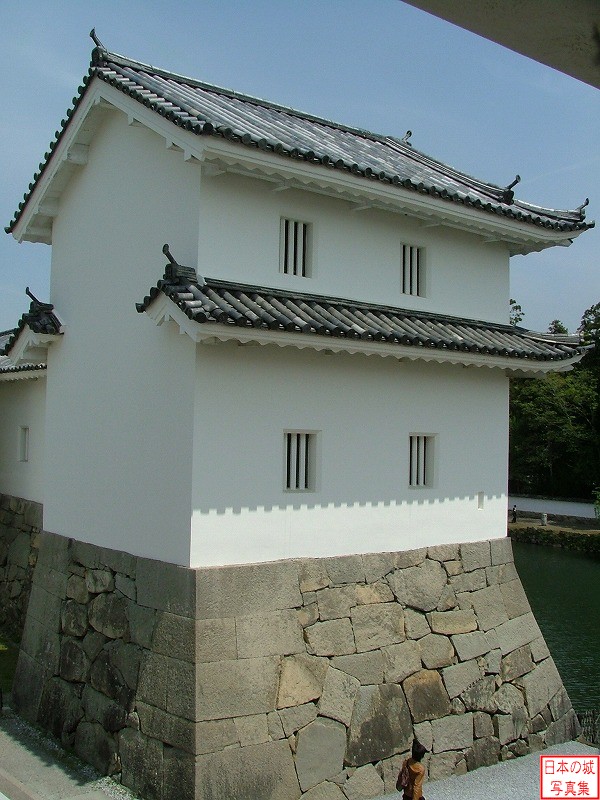 彦根城 馬屋 佐和口右手の櫓。コンクリート製で復元されたもの