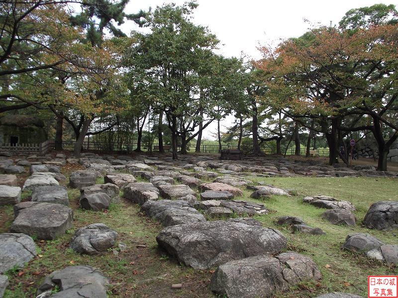 名古屋城 深井丸 かつての天守の礎石
