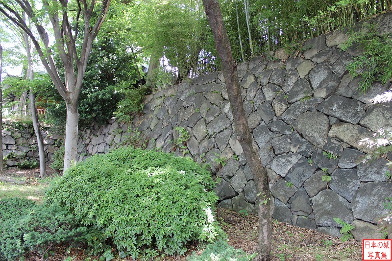名古屋城 巾下門跡 巾下門跡の南側石垣