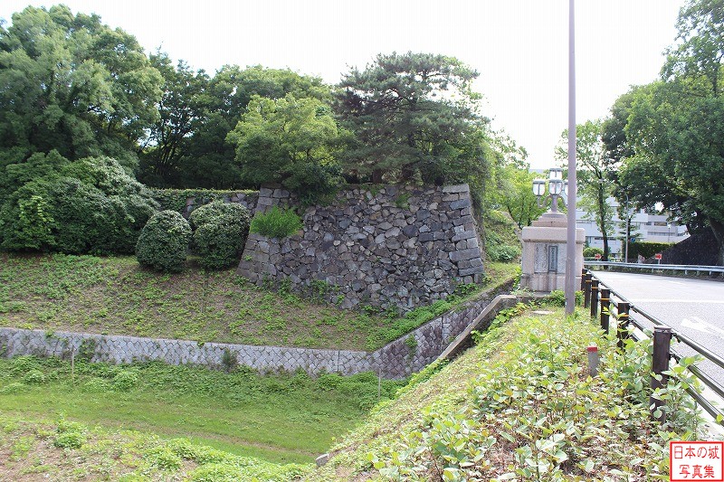 名古屋城 東門跡 東門南側のようす