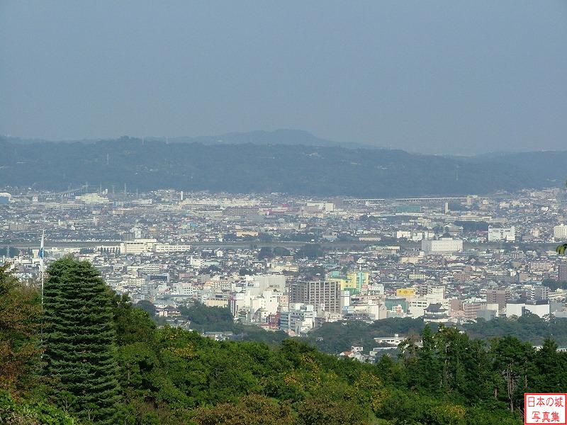 石垣山城 二の丸 展望台からの眺め