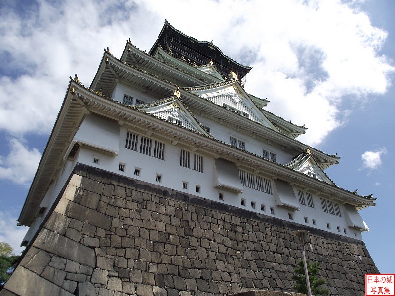 Osaka Castle Main tower (view from the main enclosure)