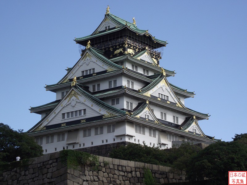 Osaka Castle Main tower (view from the second enclosure)