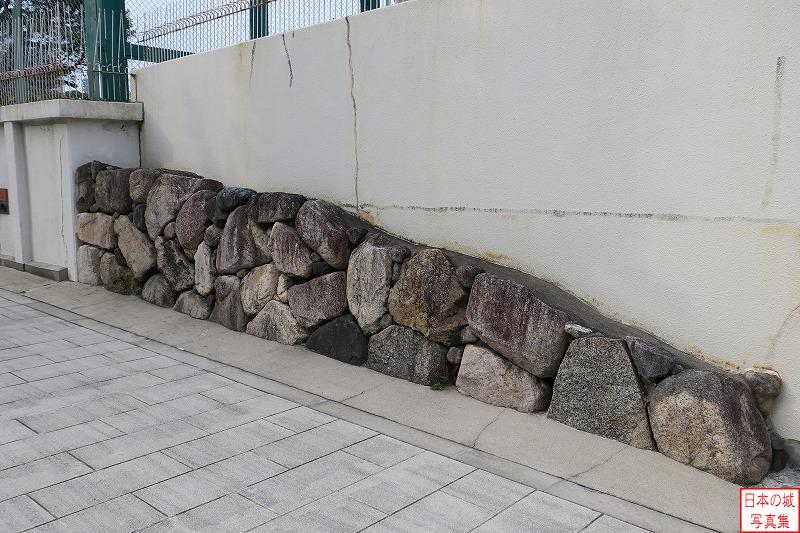 大坂城 三の丸石垣 展示されている石垣
