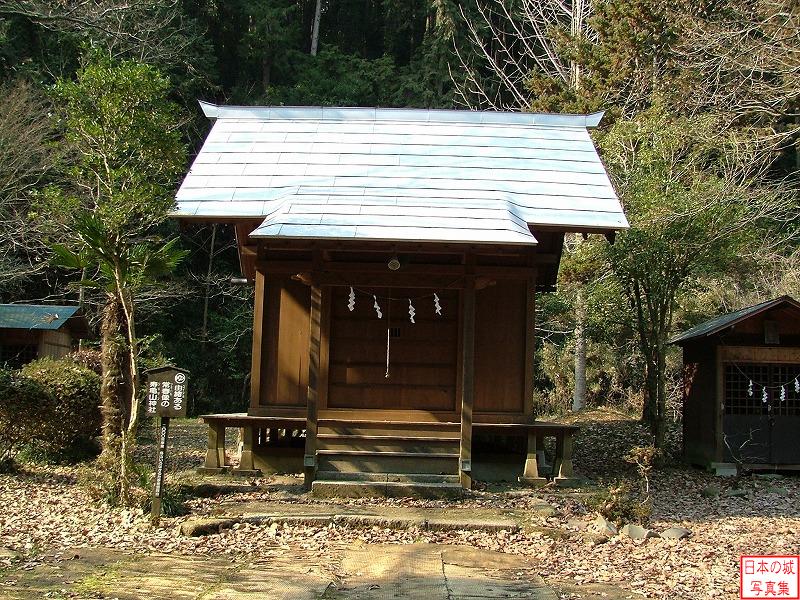 烏山城 三の丸 現在三の丸にある寿亀山神社