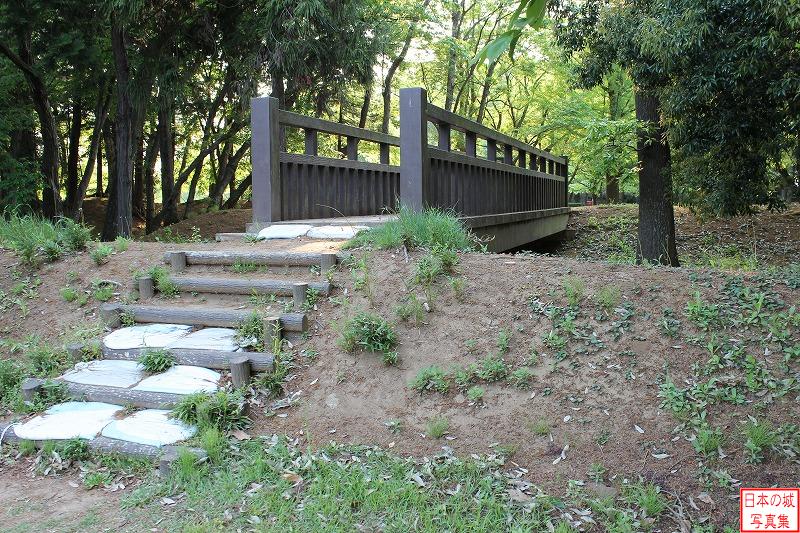 逆井城 東二曲輪と東三曲輪を結ぶ木橋