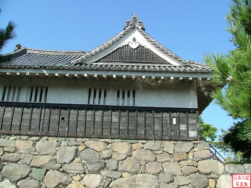 松本城 黒門 黒門を横から見る