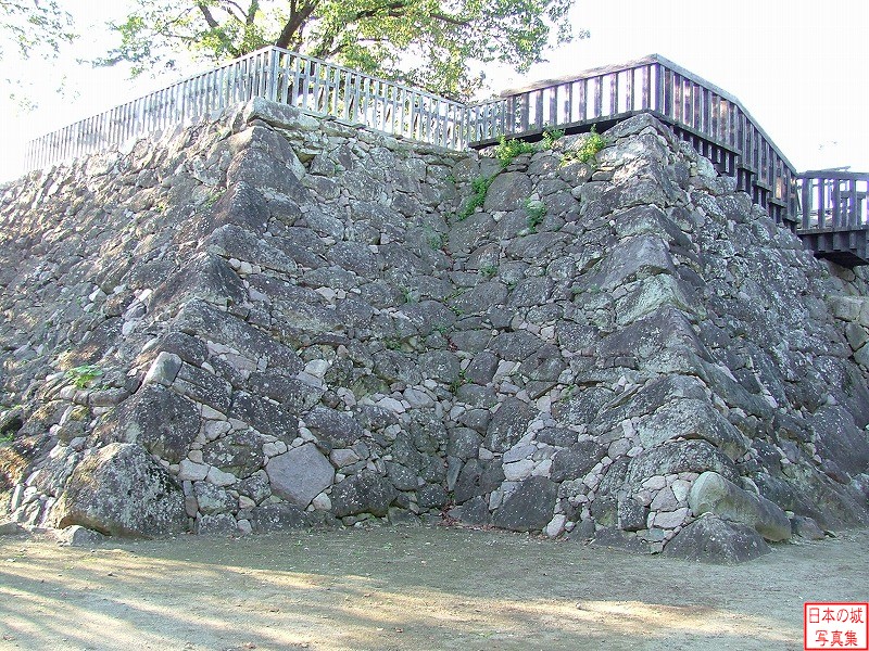 Matsushiro Castle The ruins of Inui corner turret