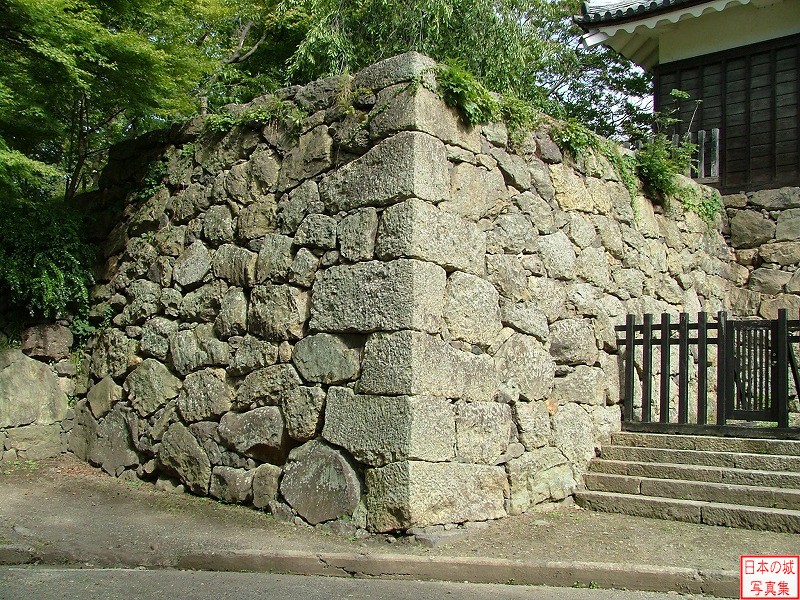 上田城 北櫓 北櫓の石垣