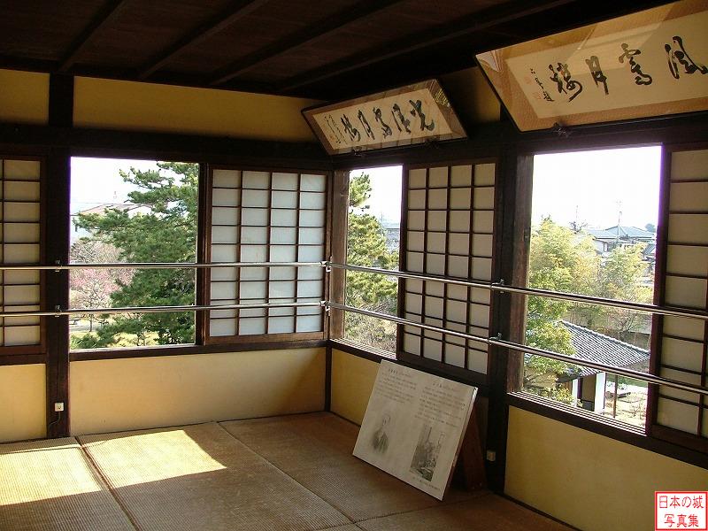 田中城 本丸櫓 本丸櫓内2階。記録では幕末に城主が2階に登ったことが記録されている。
