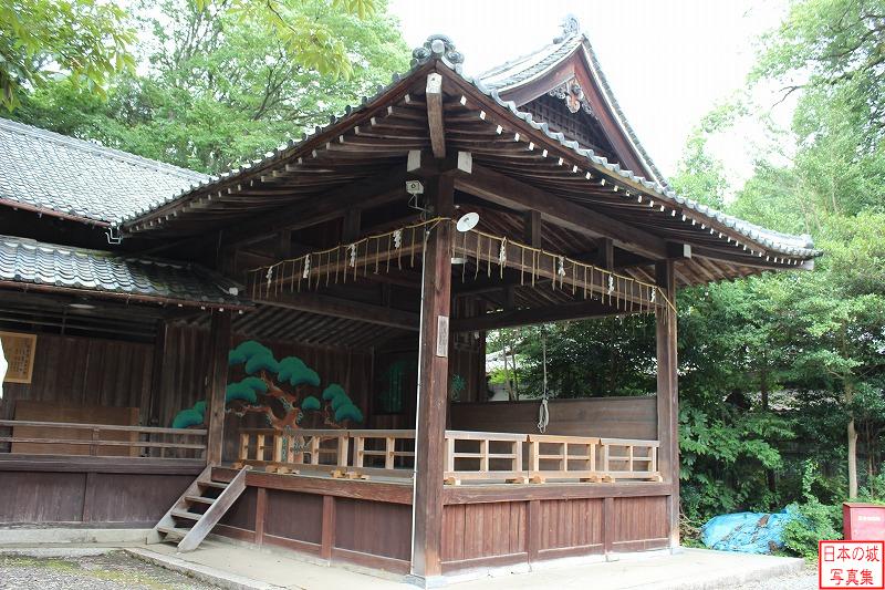 Fukuchiyama Castle Relocated No stage (No stage of Icinomiya shrine)