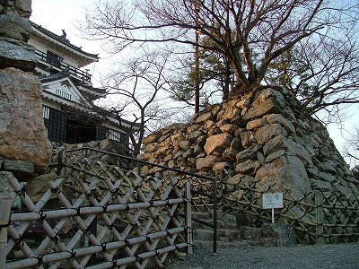 浜松城 天守門 天守門が建てられる前の写真
