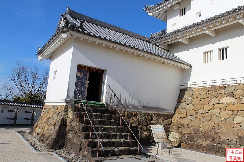 掛川城 天守 天守の入口。天主には付櫓が付属し、ここから天守に入る。