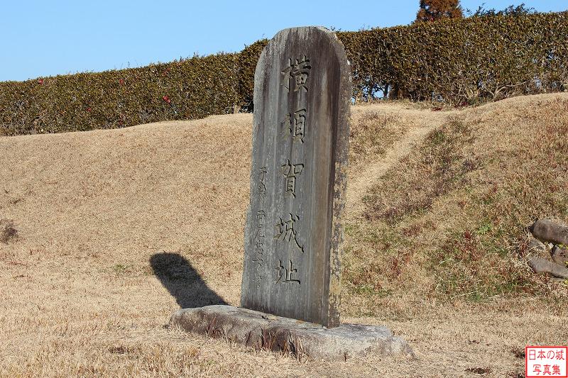 横須賀城 本丸 横須賀城址石碑