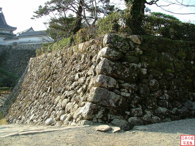 高知城 二の丸 二の丸虎口の石垣